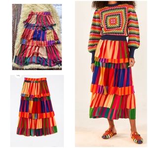Multi color farm rio skirt